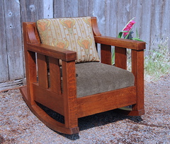 Large Lifetime Rocking Chair, signed by paper label